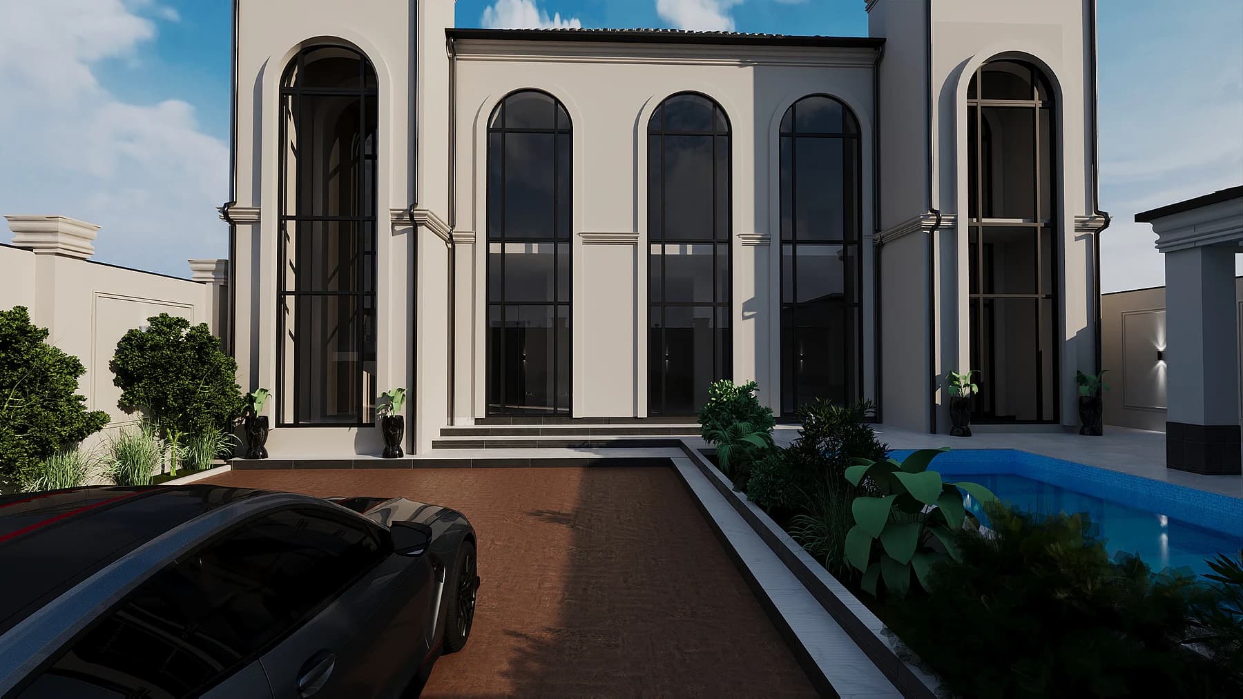 Villa Yeni Ağ Saray — Fasad 03